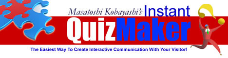 Instant Quiz Maker �C���X�^���g�E�N�C�Y�E���[�J�[ �̃y�[�W��