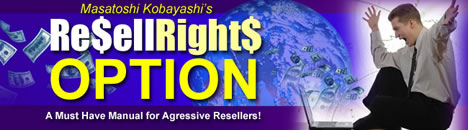 Resell Rights OPTION! ���Z���E���C�c�E�I�v�V���� �̃y�[�W��